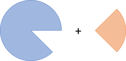 A 315° angle and a 90° angle next to it.